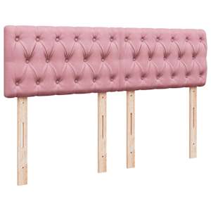 Box spring postel s matrací růžová 160x200 cm samet - obrázek 8
