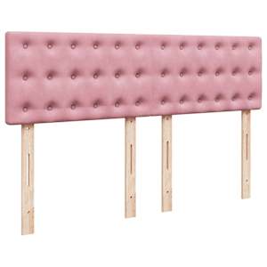 Box spring postel s matrací růžová 160x200 cm samet - obrázek 8