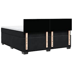 Box spring postel s matrací černá 180x200 cm samet - obrázek 10