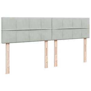 Box spring postel s matrací světle šedá 180x200 cm samet - obrázek 8