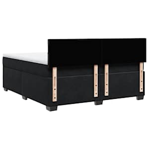 Box spring postel s matrací černá 180x200 cm samet - obrázek 10