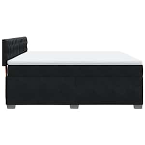 Box spring postel s matrací černá 180x200 cm samet - obrázek 9