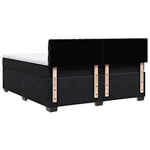 Box spring postel s matrací černá 180x200 cm samet - obrázek 10
