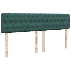 Box spring postel s matrací tmavě zelená 180x200 cm samet - obrázek 8