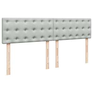 Box spring postel s matrací světle šedá 180x200 cm samet - obrázek 8