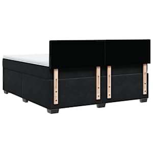 Box spring postel s matrací černá 180x200 cm samet - obrázek 10