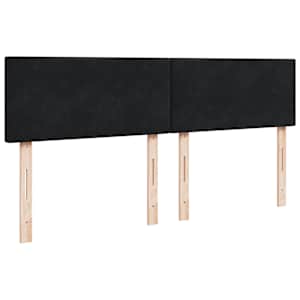 Box spring postel s matrací černá 200x200 cm samet - obrázek 8