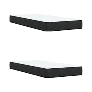 Box spring postel s matrací černá 200x200 cm samet - obrázek 6