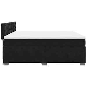 Box spring postel s matrací černá 200x200 cm samet - obrázek 9