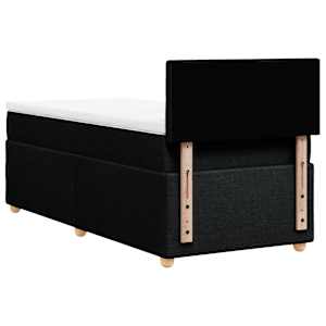 Box spring postel s matrací černá 80 x 200 cm textil - obrázek 6