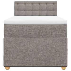 Box spring postel s matrací taupe 80x200 cm textil - obrázek 4