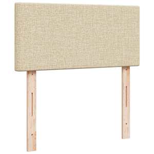 Box spring postel s matrací krémová 90x190 cm textil - obrázek 10