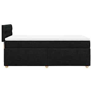 Box spring postel s matrací černá 90x190 cm textil - obrázek 5