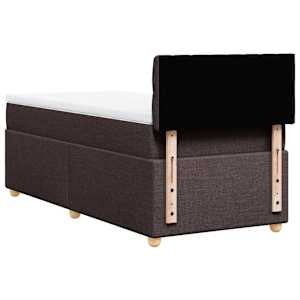Box spring postel s matrací tmavě hnědá 90x190 cm textil - obrázek 6