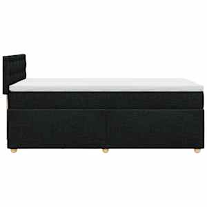 Box spring postel s matrací černá 90x190 cm textil - obrázek 5