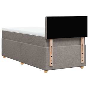 Box spring postel s matrací taupe 90x190 cm textil - obrázek 6