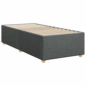 Box spring postel s matrací tmavě šedá 100 x 200 cm textil - obrázek 7