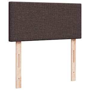 Box spring postel s matrací tmavě hnědá 100 x 200 cm textil - obrázek 10