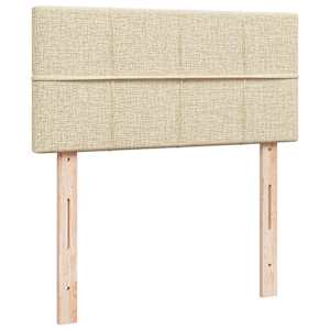 Box spring postel s matrací krémová 100 x 200 cm textil - obrázek 10