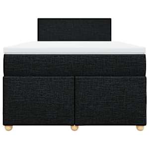 Box spring postel s matrací černá 120x190 cm textil - obrázek 4