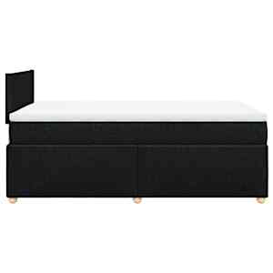 Box spring postel s matrací černá 120x190 cm textil - obrázek 5