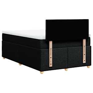 Box spring postel s matrací černá 120x190 cm textil - obrázek 6