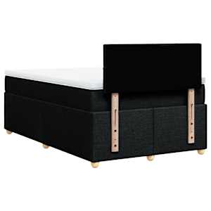 Box spring postel s matrací černá 120x190 cm textil - obrázek 6