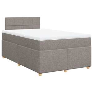 Box spring postel s matrací taupe 120x190 cm textil - obrázek 2