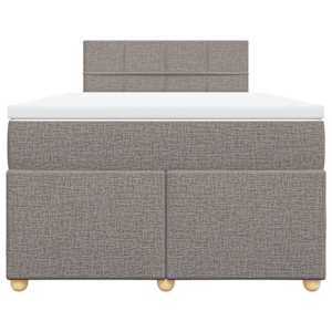 Box spring postel s matrací taupe 120x190 cm textil - obrázek 4