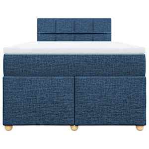 Box spring postel s matrací černá 120x190 cm textil - obrázek 4