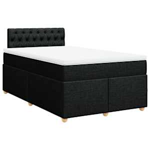 Box spring postel s matrací černá 120x190 cm textil - obrázek 2