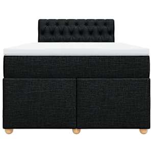 Box spring postel s matrací černá 120x190 cm textil - obrázek 4