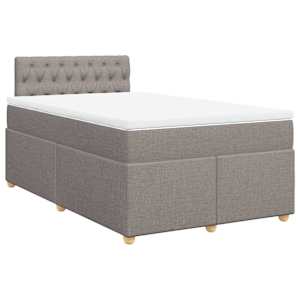 Box spring postel s matrací taupe 120x190 cm textil - obrázek 2