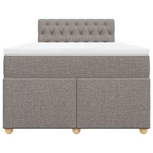 Box spring postel s matrací taupe 120x190 cm textil - obrázek 4