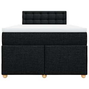 Box spring postel s matrací černá 120x190 cm textil - obrázek 4