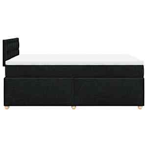 Box spring postel s matrací černá 120x190 cm textil - obrázek 5