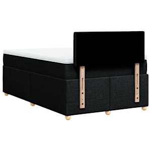Box spring postel s matrací černá 120x190 cm textil - obrázek 6