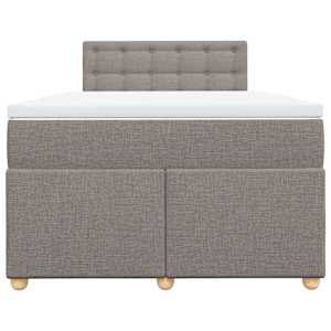 Box spring postel s matrací taupe 120x190 cm textil - obrázek 4