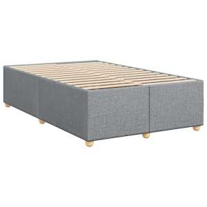 Box spring postel s matrací světle šedá 120 x 200 cm textil - obrázek 7