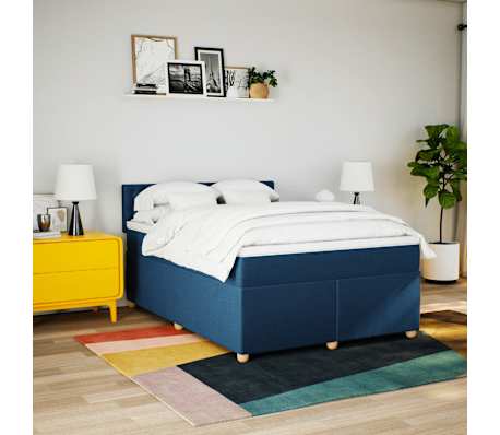 vidaXL k&eacute;k sz&ouml;vet rug&oacute;s &aacute;gy matraccal 140 x 200 cm