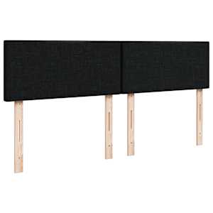 Box spring postel s matrací černá 160x200 cm textil - obrázek 10