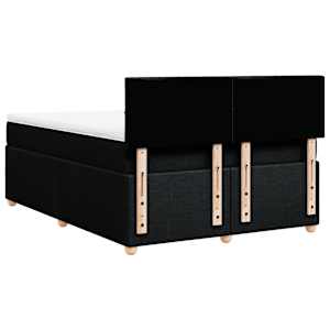 Box spring postel s matrací černá 160x200 cm textil - obrázek 6