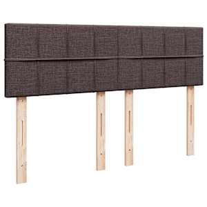 Box spring postel s matrací tmavě hnědá 160x200 cm textil - obrázek 10