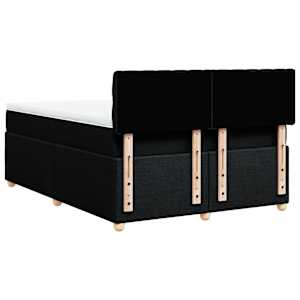 Box spring postel s matrací černá 160x200 cm textil - obrázek 6