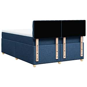 Box spring postel s matrací modrá 160x200 cm textil - obrázek 6