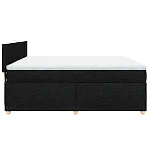 Box spring postel s matrací černá 180x200 cm textil - obrázek 5
