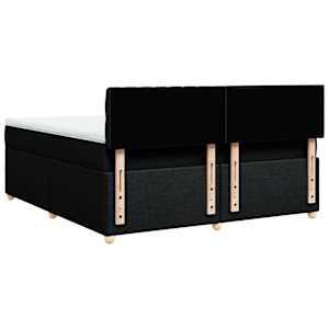 Box spring postel s matrací černá 180x200 cm textil - obrázek 6