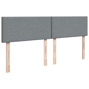 Box spring postel s matrací světle šedá 200 x 200 cm textil - obrázek 10