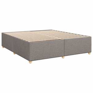Box spring postel s matrací taupe 200x200 cm textil - obrázek 7