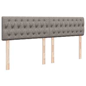 Box spring postel s matrací taupe 200x200 cm textil - obrázek 7